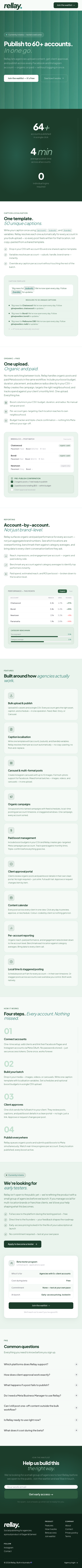 Rellay — full mobile site preview